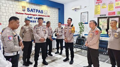 Tim Birorena Polda Sulteng Cek Pelayanan Publik di Polres Tojo Una-Una