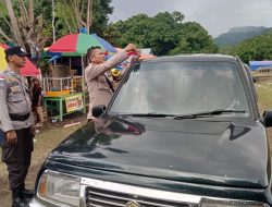 Sambut HUT Kemerdekaan, Polsek Tojo Ajak Warga Kibarkan Bendera di Bumi Perkemahan Padang Mas