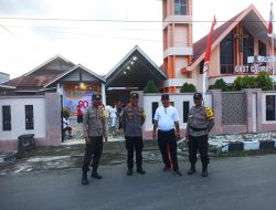 Ratusan Jemaat Gereja Calvari Meriahkan HUT ke-80 RI dalam Pengamanan Polsek Ampana Kota