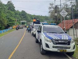 Polres Tojo Una-Una Pastikan Keamanan Pawai Reuni Akbar SMKN 1 Ampana Kota