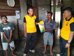 Polres Touna Bagikan Sembako, Wujud Nyata Polisi Mitra Masyarakat