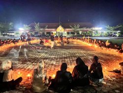 Wujud Duka Cita, Elemen Mahasiswa Touna Gelar Aksi Solidaritas 1000 Lilin