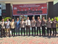 Pererat Sinergi, Kapolres Touna Ucapkan Selamat Hari Lahir ke-80 Kejaksaan Negeri