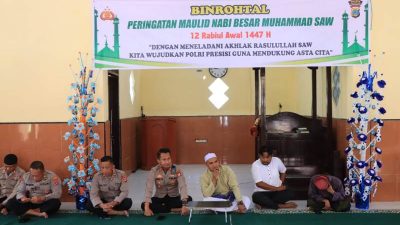 Polres Tojo Una Una Gelar Maulid Nabi, Kapolres Ajak Personel Amalkan Nilai Kemanusiaan
