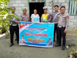 Satlantas Polres Touna Berbagi, Bantu Warga Kurang Mampu di Hari Lalu Lintas ke-70