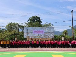 Polres Touna dan Bhayangkari Gelar “Jum’at Sehat” Sambut HKGB ke-77