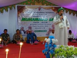 Dekat dengan Warga, Kapolsek Ampana Kota Tampilkan Soliditas di Acara Maulid