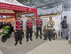 Polres Touna Turunkan Roda Dua, Patroli Sambang Sasar Pertokoan dan Lapangan Basket Ampana