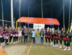 Dibuka Kapolsek, Turnamen Voli Saluaba Cup Wajib Jaga Kamtibmas