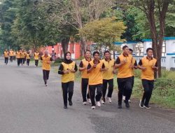 Polres Touna Genjot Kebugaran Personel Demi Pelayanan Optimal