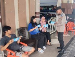 Polres Touna Kuatkan Kamseltibcarlantas Lewat Stiker