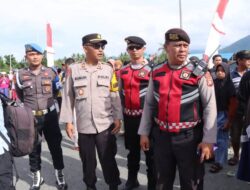 Amankan HUT Touna ke-22: Polres Tojo Una-una Kawal Pawai Roda Hias Hingga Tuntas