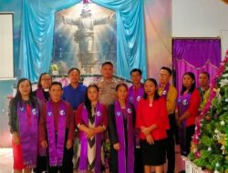 Kapolsek Ulubongka Kerahkan Personel Kawal Rangkaian Ibadah Natal di Delapan Gereja