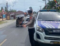 Antisipasi Balapan Liar dan Macet, Personel Polres Touna Sisir Titik Rawan di Akhir Pekan