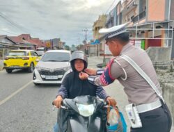 Pastikan Keselamatan Pelajar, Sat Lantas Polres Touna Perketat Penjagaan di Area Sekolah