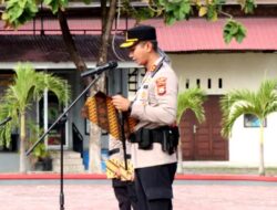 Pimpin Upacara Hari Kesadaran Nasional, Kapolres Touna Tekankan Integritas dan Disiplin Personel