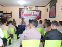 Tatap Muka di Polsek Ampana Kota, Kapolres Touna Tekankan Kedisiplinan dan Pelayanan Humanis