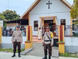 Polsek Ampana Kota Pantau Keamanan Sejumlah Gereja di Wilayah Hukumnya