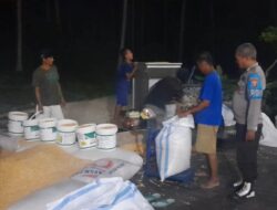 Kawal Ketat 10,8 Ton Jagung ke Bulog, Polsek Ampana Tete Pastikan Distribusi Pangan Lancar