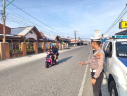 Jaga Kondusivitas Jalanan, Satlantas Polres Touna Intensifkan Blue Light Patroli