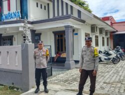 Hadirkan Rasa Aman, Polsek Ampana Kota Kawal Kerukunan Umat Beragama Lewat Patroli Dialogis