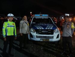 Fokus Keselamatan, Personel Polres Touna Bersiaga di Sepanjang Rute Pawai Obor