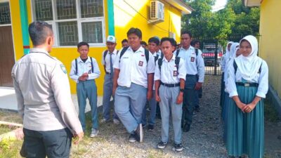 Ops Keselamatan Tinombala 2026: Subsatgas Dikmas Polres Touna Edukasi Pelajar SMAN 2 Ampana Kota