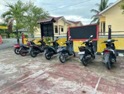 Polsek Ulubongka Amankan 7 Motor dalam Operasi Penertiban Balapan Liar Subuh Hari