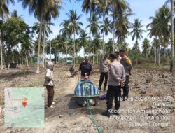 Kapolsek Ampana Kota Tinjau Lahan Jagung di Sumoli, Ajak Warga Perkuat Ketahanan Pangan