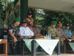 Sinergitas Tanpa Batas, Polres Touna Hadiri Pelepasan Satgas Pamtas Yonif 714/SM ke Papua