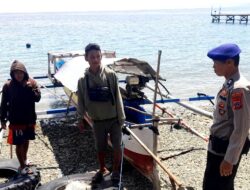 Sambangi Desa Mantangisi, Satpolairud Polres Touna Intensifkan Pembinaan Masyarakat Pesisir