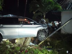 Penjelasan Kapolsek Ampana Tete Terkait Insiden Mobil Tabrak Tiang Lampu di Jalur Trans Sulawesi