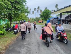 Sasar Pusat Keramaian, Satgas Preventif Touna Sisir Pasar Sansarino Amankan Jelang Lebaran