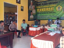 Pererat Silaturahmi, Sat Binmas Polres Touna Sambangi Kantor Komda Alkhairaat
