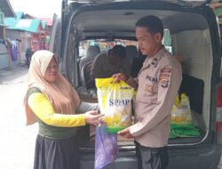 Polres Touna Gelar Gerakan Pangan Murah di Ampana Kota