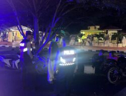 Patroli Blue Light Polres Touna Sisir Titik Keramaian, Antisipasi Kriminalitas Malam