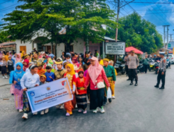 Karnaval Hardiknas Ampana Kota Berjalan Kondusif di Bawah Pengawalan Polres Touna