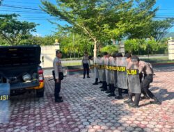 Latihan Rutin Dalmas, Upaya Polres Touna Pastikan Personel Sigap di Lapangan