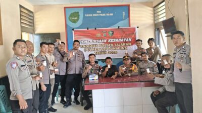Pemeriksaan Kesehatan Rutin, Seluruh Personel Polsek Una-Una Dinyatakan Sehat dan Negatif Narkoba