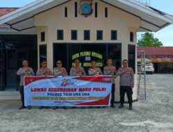 Sambut Hari Bhayangkara ke-80, Polres Touna Gelar Penilaian Lomba Kebersihan Satker dan Asrama Polsek