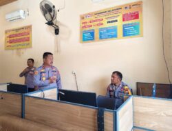 Call Center 110 Polres Tojo Una Una Dipastikan Siaga 24 Jam, Wakapolres Lakukan Pengecekan