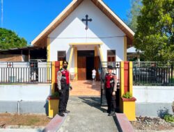 Polres Touna Pastikan Ibadah Minggu di Gereja Berjalan Aman dan Kondusif