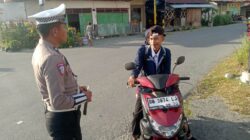 Satlantas Tojo Una-Una Laksanakan Strong Point Pagi, Cegah Pelanggaran Lalu Lintas