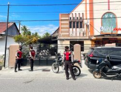 Sat Samapta Polres Touna Tingkatkan Patroli Gereja Demi Keamanan Jemaat