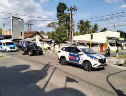 Polres Tojo Una-Una Kawal Ketat Pawai Akbar PAN di Ampana Kota