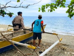 Polisi Penolong Satpolairud Touna, Nelayan Diminta Jaga Laut dan Kamtibmas