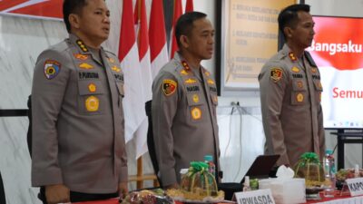 Kapolres Touna Sambut Kunjungan Kapolda Sulteng, Kamtibmas Kondusif