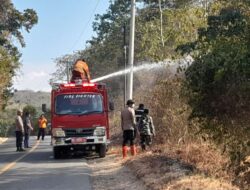 Kebakaran Lahan di Tampanombo Masih Munculkan Titik Api, Pemadaman Terkendala Medan