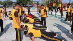 Polres Touna Gelar Kesamaptaan Jasmani, Jaga Kebugaran dan Kesiapan Personel