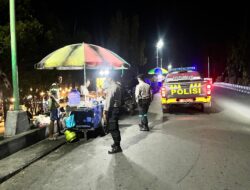 Satsamapta Polres Touna Intensifkan Patroli Malam di Pusat Aktivitas Warga